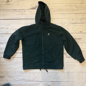 Carhartt J104 MLL Green Workshield Mesh Lined Vented Hooded Jacket Mens XL